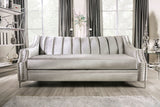 Elicia Silver/Black Sofa from Furniture of America - Luna Furniture