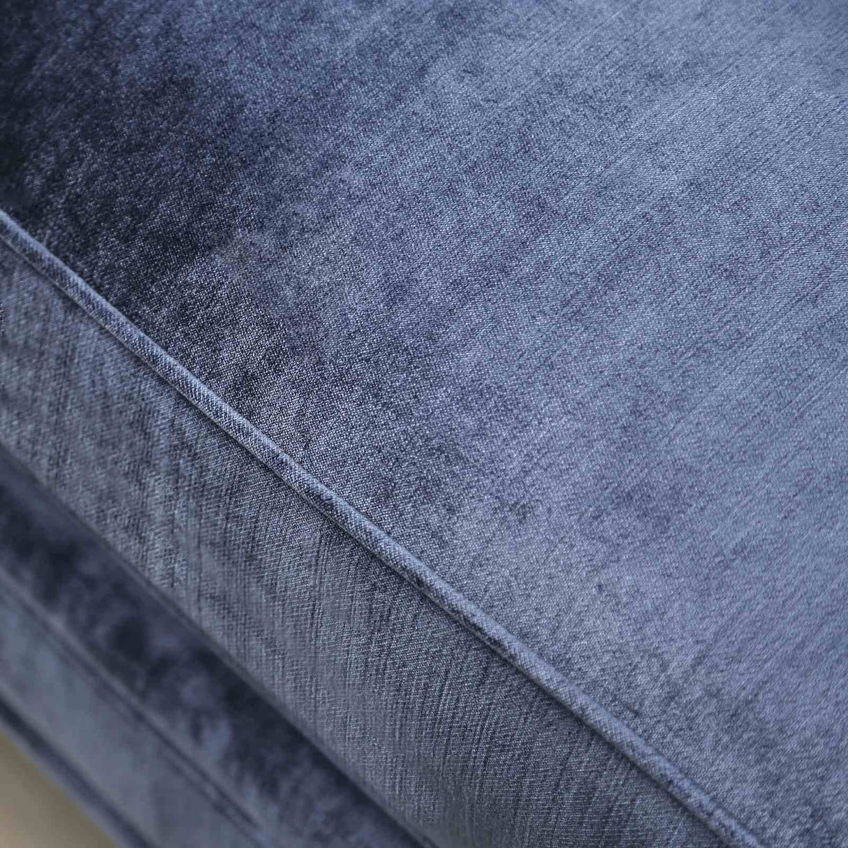 Jodie Satin Blue/Silver Sofa from Furniture of America - Luna Furniture
