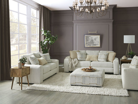 Cochrane Cream/Beige Loveseat from Furniture of America - Luna Furniture