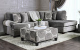 Bonaventura Gray Sectional from Furniture of America - Luna Furniture