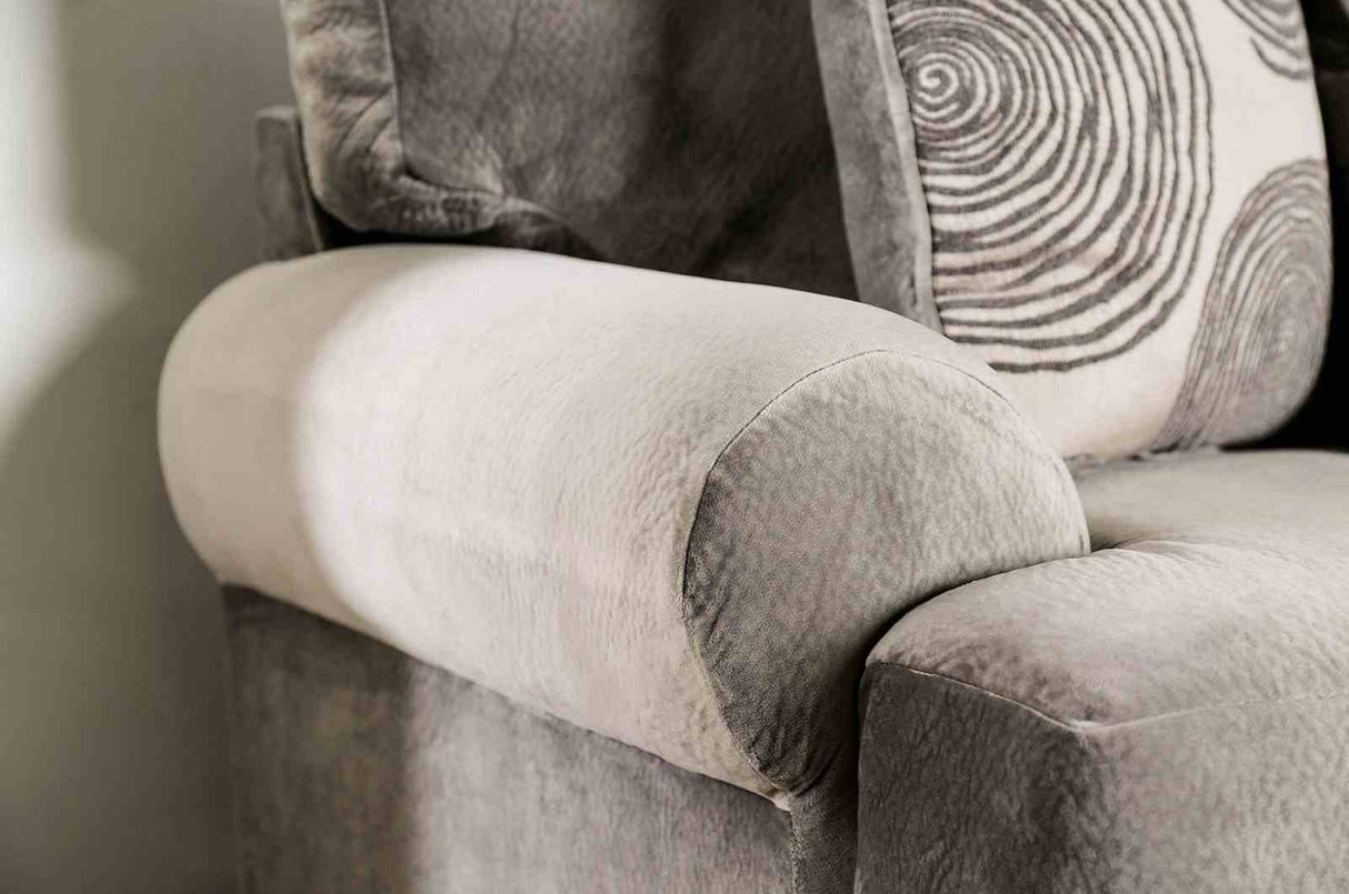 Bonaventura Gray Sectional from Furniture of America - Luna Furniture