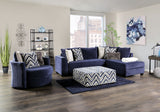 Griswold Navy Sectional from Furniture of America - Luna Furniture