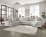 Hermiston Gray Sectional from Furniture of America - Luna Furniture
