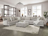 Hermiston Gray Sectional from Furniture of America - Luna Furniture