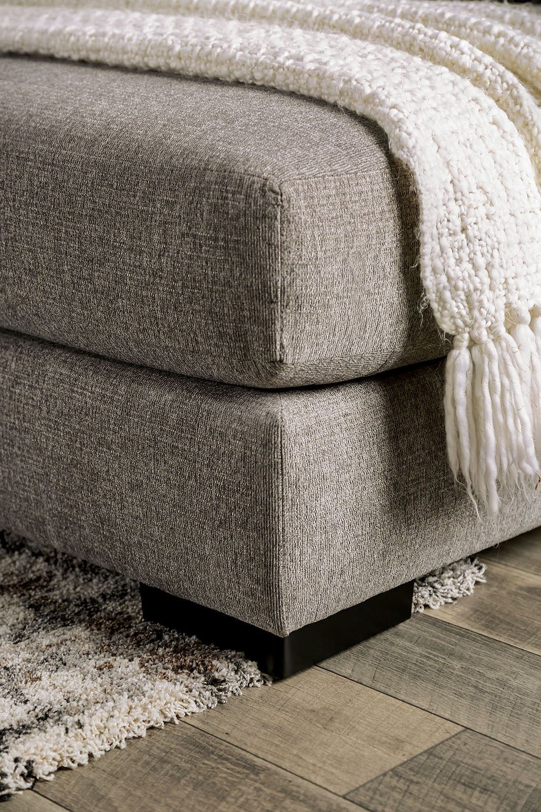 Angelia Light Gray Sectional from Furniture of America - Luna Furniture