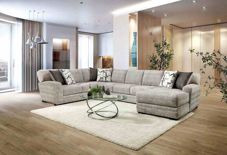 Walthamstow Gray Sectional from Furniture of America - Luna Furniture