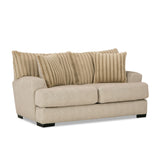Loughlin Light Brown Loveseat from Furniture of America - Luna Furniture