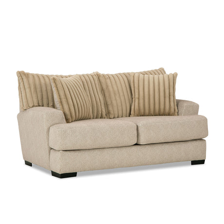 Loughlin Light Brown Loveseat from Furniture of America - Luna Furniture
