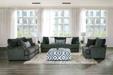 Loughton Gun Metal/Ivory Ottoman from Furniture of America - Luna Furniture