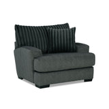 Loughlin Gun Metal Chair from Furniture of America - Luna Furniture
