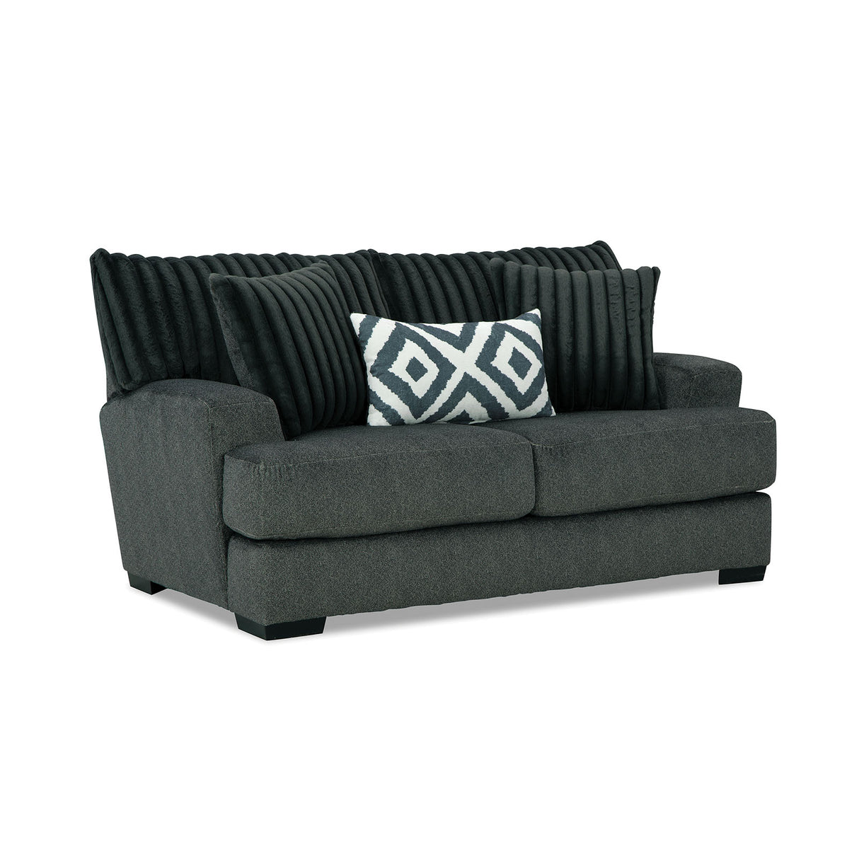 Loughlin Gun Metal Loveseat from Furniture of America - Luna Furniture