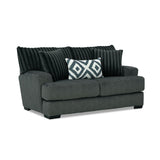 Loughlin Gun Metal Loveseat from Furniture of America - Luna Furniture