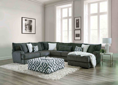Loughton Gun Metal Sectional from Furniture of America - Luna Furniture