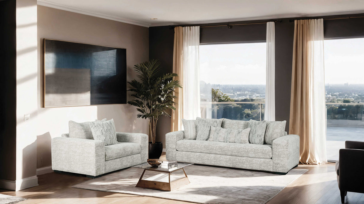 Summerset Gray Chair And A Half from Furniture of America - Luna Furniture