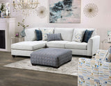 Chepstow Cream Sectional from Furniture of America - Luna Furniture
