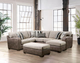 Ashenweald Brown/Light Brown Sectional from Furniture of America - Luna Furniture