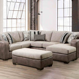 Ashenweald Brown/Light Brown Sectional from Furniture of America - Luna Furniture