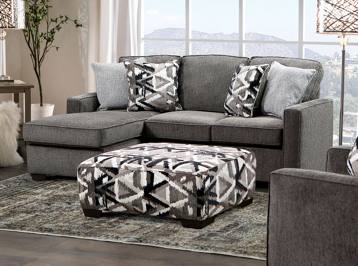 Brentwood Gray Sectional from Furniture of America - Luna Furniture