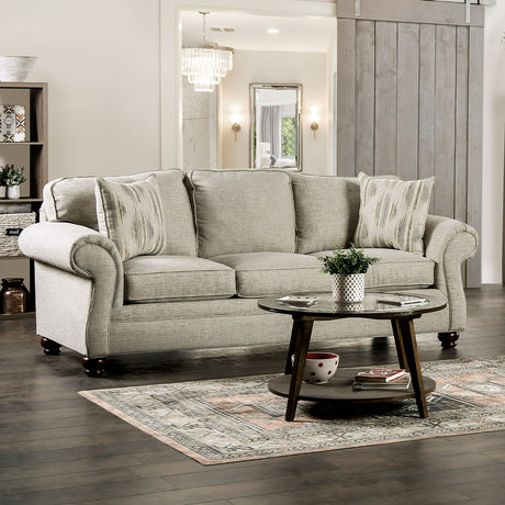 Amaya Cream Transitional Living Room Set from Furniture of America - Luna Furniture