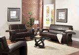 Atwood Dark Walnut Oval Coffee Table from Furniture of America - Luna Furniture