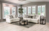 Mossley Ivory Transitional Living Room Set from Furniture of America - Luna Furniture