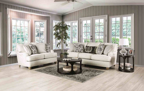 Mossley Ivory Sofa from Furniture of America - Luna Furniture