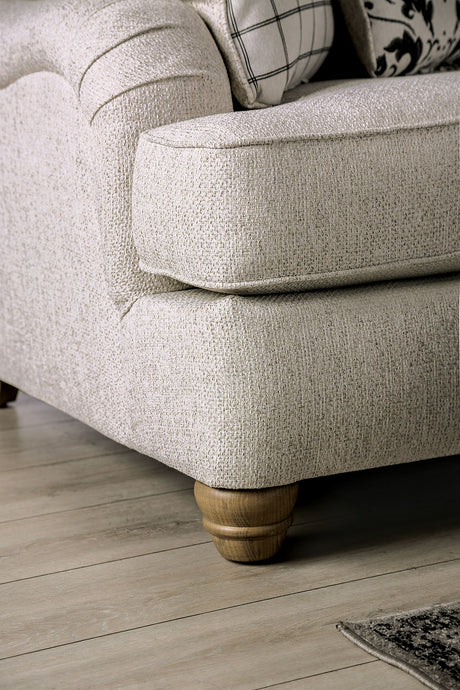 Mossley Ivory Loveseat from Furniture of America - Luna Furniture
