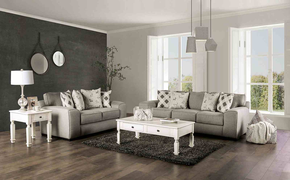 Newry Gray Transitional Living Room Set from Furniture of America - Luna Furniture