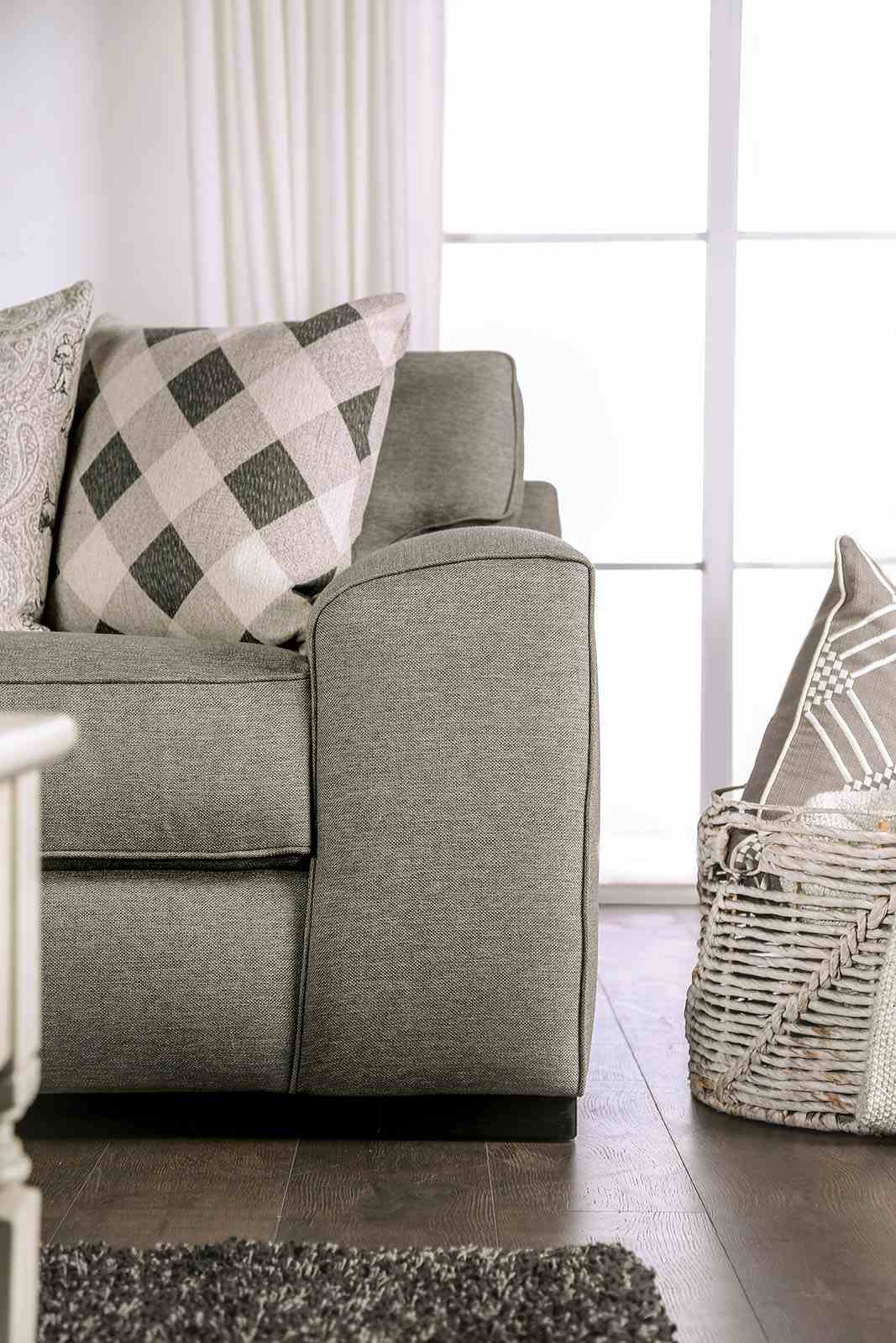 Newry Gray Transitional Living Room Set from Furniture of America - Luna Furniture