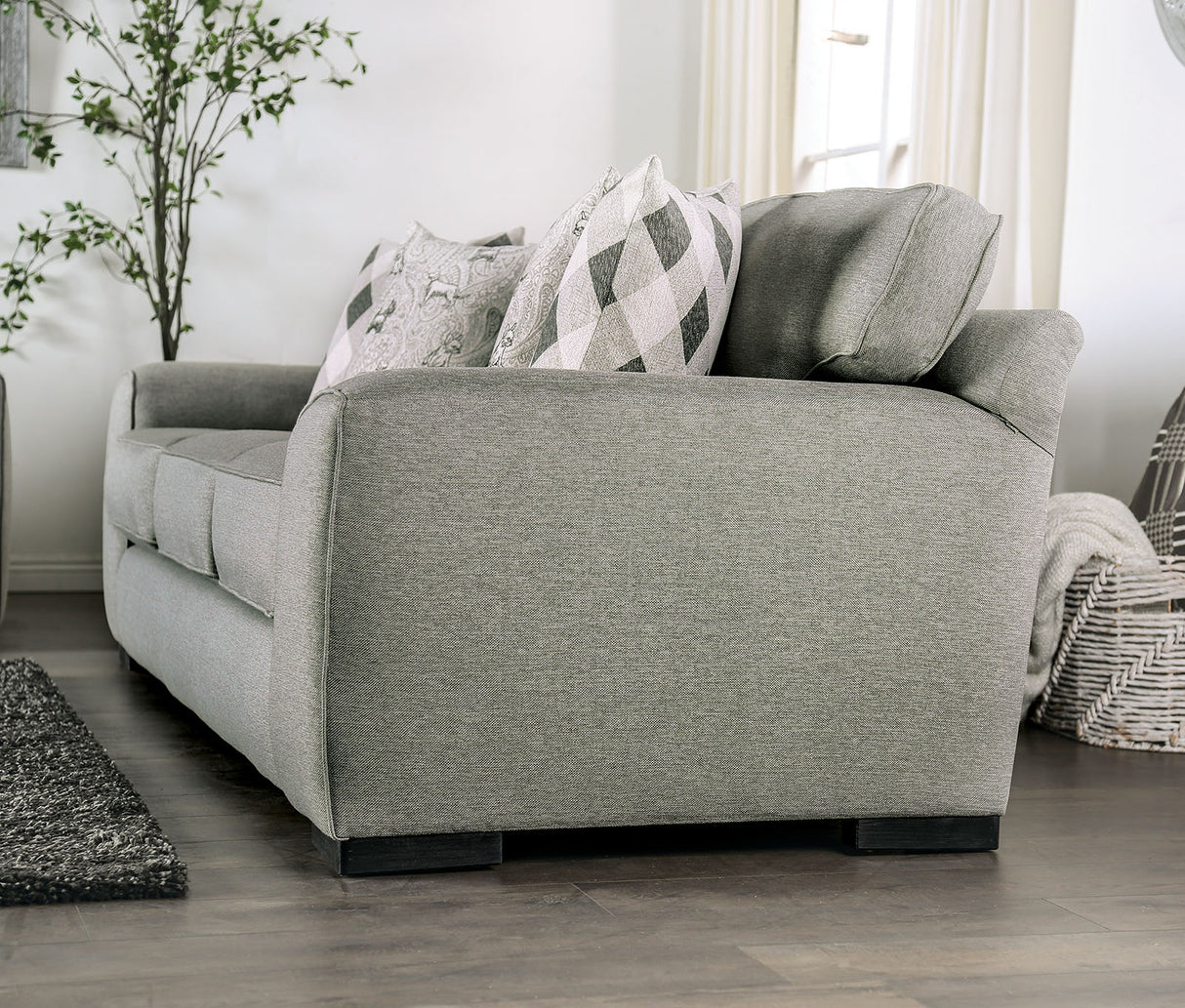 Newry Gray Transitional Living Room Set from Furniture of America - Luna Furniture