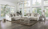 Moorpark Off-White Contemporary Living Room Set from Furniture of America - Luna Furniture