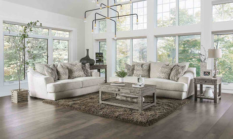 Moorpark Off-White Sofa from Furniture of America - Luna Furniture