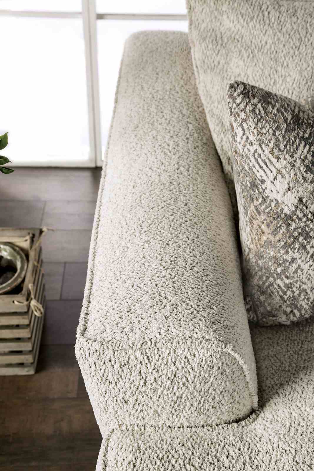 Moorpark Off-White Contemporary Living Room Set from Furniture of America - Luna Furniture