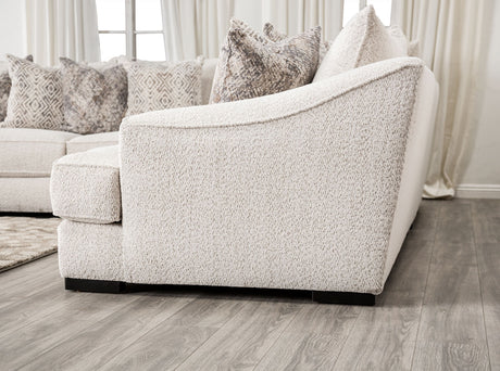 Moorpark Off-White Sectional from Furniture of America - Luna Furniture
