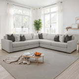 Romsey Light Gray Sectional from Furniture of America - Luna Furniture