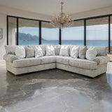 Nerone Gray Sectional from Furniture of America - Luna Furniture