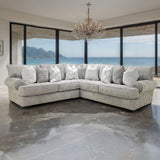 Nerone Gray Sectional from Furniture of America - Luna Furniture