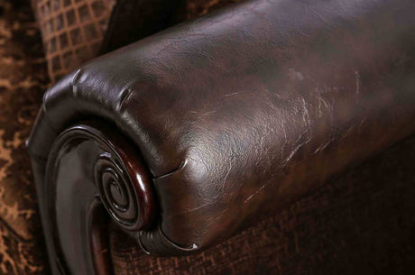Elpis Brown/Espresso Sofa from Furniture of America - Luna Furniture