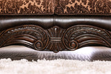 Elpis Brown/Espresso Sofa from Furniture of America - Luna Furniture