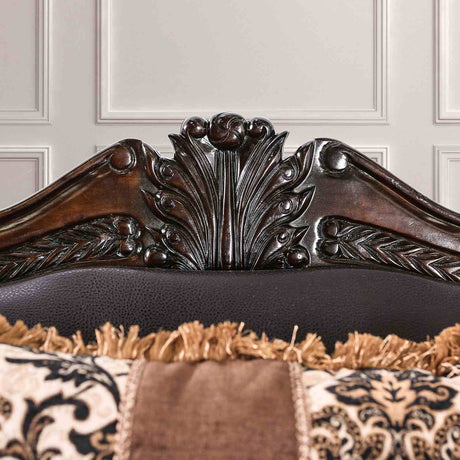 Jamael Brown/Espresso Sofa from Furniture of America - Luna Furniture