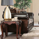 Jamael Brown/Espresso Traditional Living Room Set from Furniture of America - Luna Furniture