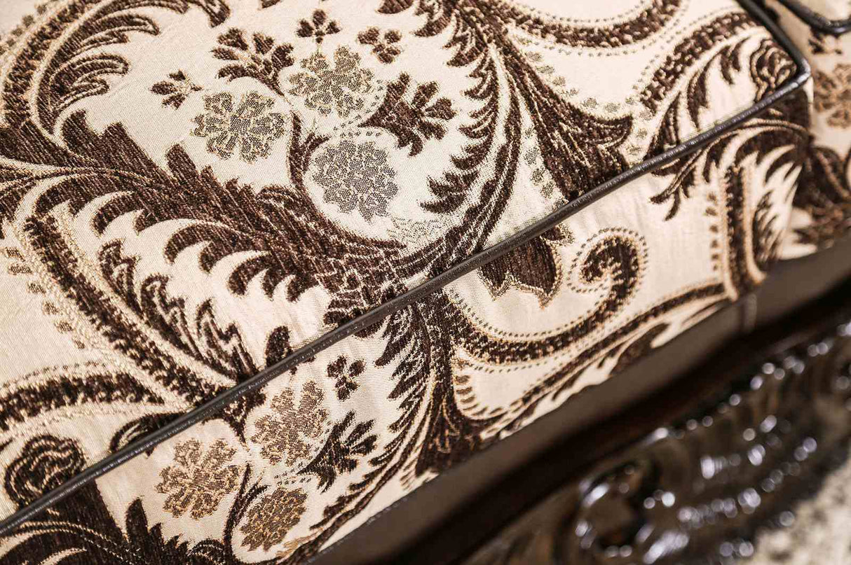 Quirino Light Brown/Dark Brown Loveseat from Furniture of America - Luna Furniture