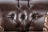 Quirino Light Brown/Dark Brown Sofa from Furniture of America - Luna Furniture