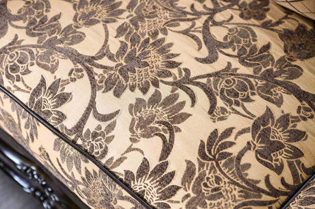 Quirino Tan/Dark Brown Sofa from Furniture of America - Luna Furniture