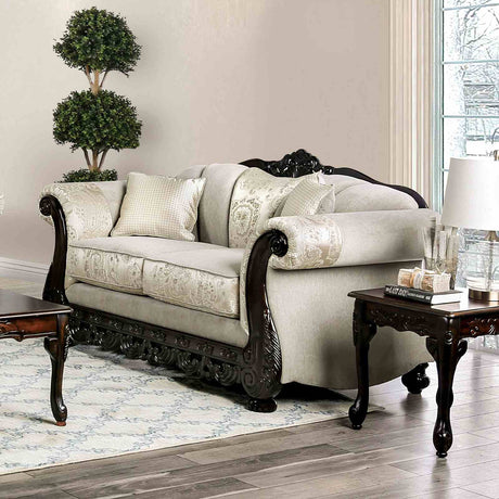 Newdale Ivory Loveseat from Furniture of America - Luna Furniture