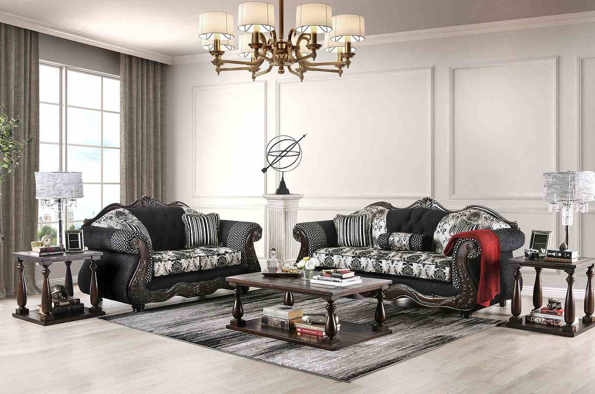 Ronja Black Sofa from Furniture of America - Luna Furniture