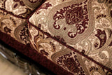Matteo Burgundy/Brown Traditional Living Room Set from Furniture of America - Luna Furniture