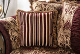 Matteo Burgundy/Brown Traditional Living Room Set from Furniture of America - Luna Furniture