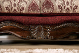Matteo Burgundy/Brown Traditional Living Room Set from Furniture of America - Luna Furniture