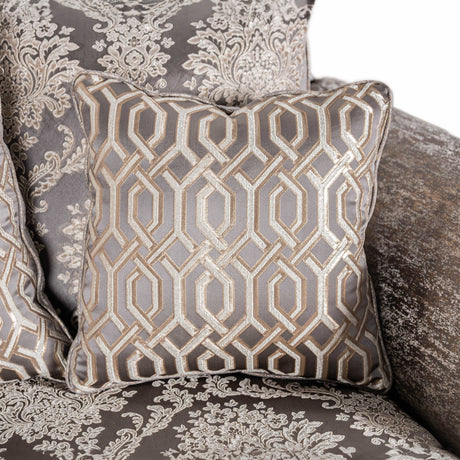 Catalonia Beige/Dark Cherry Sofa from Furniture of America - Luna Furniture